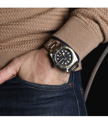 Tudor Heritage Black Bay Harrods stainless steel watch Limited edition