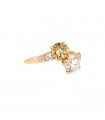 Cartier yellow and white diamonds ring