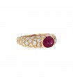 Bague or, diamants et rubis