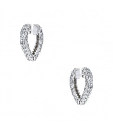 Diamonds and gold earrings