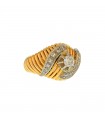 Diamonds and gold ring