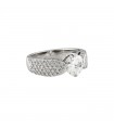 Diamonds and gold ring - GIA certificate 1,15 ct J SI2