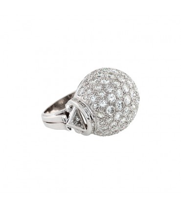 Bague platine et diamants