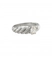 Bague solitaire or et diamant - Diamant 0,44 ct