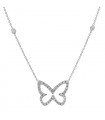 Collier papillon or et diamants