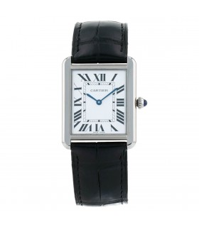 Cartier tank solo steel sale