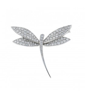 Van Cleef & Arpels Dragonfly diamonds and gold brooch