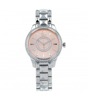 Dior VIII diamonds and stainless steel watch