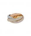 Cartier Trinity Classique diamonds and gold ring