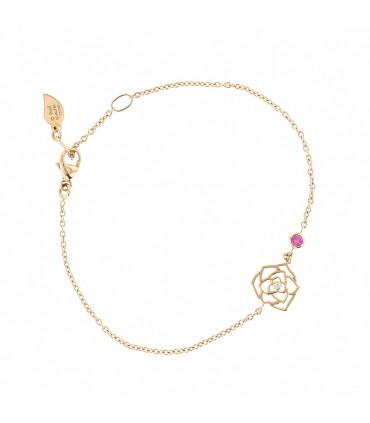 Piaget Rose diamond, pink sapphire and gold bracelet