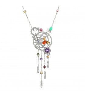 Chaumet Attrape-Moi Si Tu M’aimes diamonds, gemstones and gold necklace