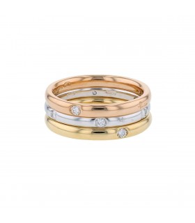 Pomellato Lucciole diamonds and gold ring
