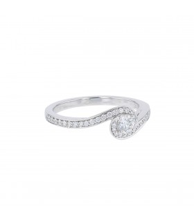 Bague De Beers Caress - Certificat De Beers 0,22 ct F SI1