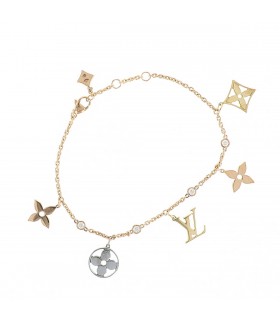 Louis Vuitton Idylle Blossom Charms diamonds and gold bracelet