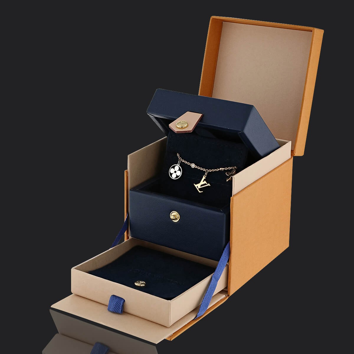 Louis Vuitton Idylle Blossom Monogram Gold Diamond Bracelet