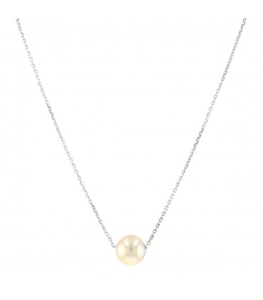 Collier or et perle