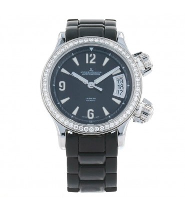 Jaeger Lecoultre Master Compressor diamonds and stainless steel watch