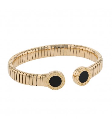 Bulgari Bulgari Bulgari onyx and gold bracelet