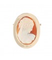 Gold cameo brooch