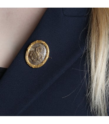 Froment Meurice gold brooch