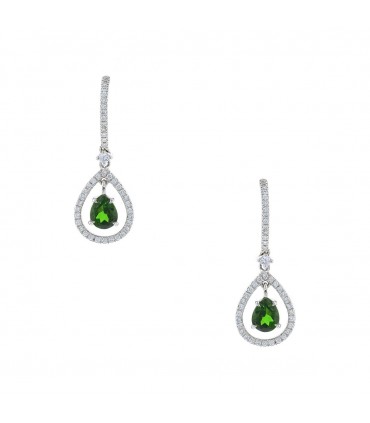 Eternamé Eternelle peridot, diamonds and gold earrings