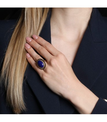 Lapis lazuli and gold ring