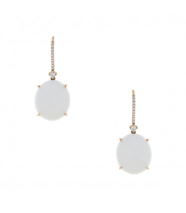 Eternamé Flamenco diamonds, agate and gold earrings