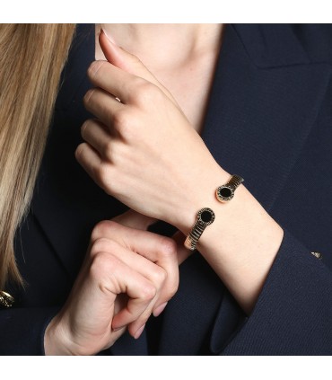 Bulgari Bulgari Bulgari onyx and gold bracelet