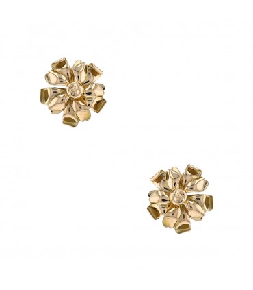 Boucles d’oreilles Fleurs or