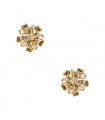 Boucles d’oreilles Fleurs or