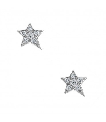 Boucles d’oreilles étoiles or et diamants