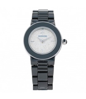 Mauboussin Amour la Nuit diamonds, ceramic and stainless steel watch
