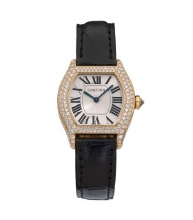 Cartier Tortue diamonds and gold watch