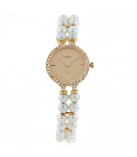 Montre Bonard or, diamants et perles