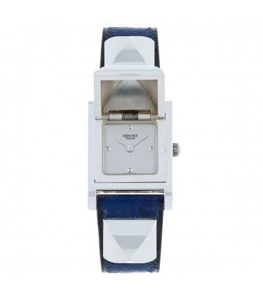Hermès Médor silver watch