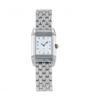 Jaeger Lecoultre Reverso diamonds and stainless steel watch