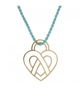 Poiray Coeur Entrelacé gold pendant