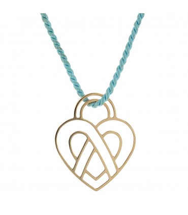 Poiray Coeur Entrelacé gold pendant