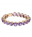 Bracelet or et améthystes