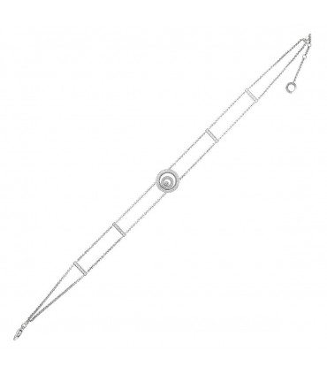 Chopard Happy Spirit diamonds and 18k gold necklace