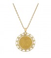 Collier or pièce Louis XVIII