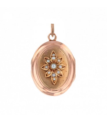 Pendentif porte-photo or