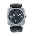 Bell & Ross BR01-92 diamond and stainless steel watch