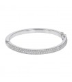 Bracelet jonc or et diamants