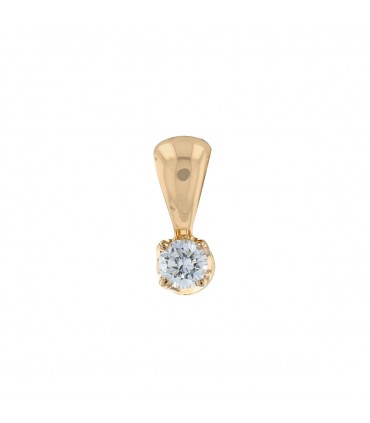 Diamond and gold pendant