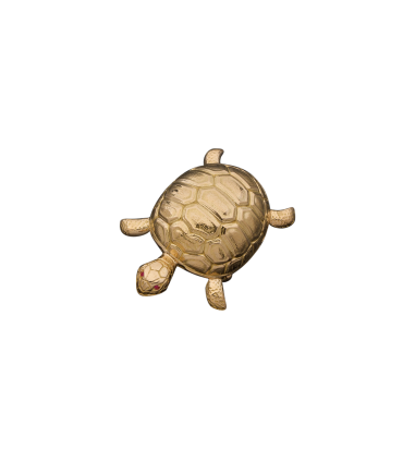Broche pendentif or tortue