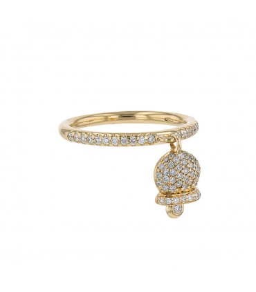 Diamonds and gold ring