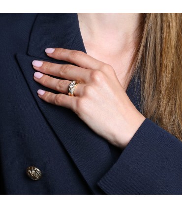 Bague or et diamants - Pré-certificat LFG 1,05 ct I SI2