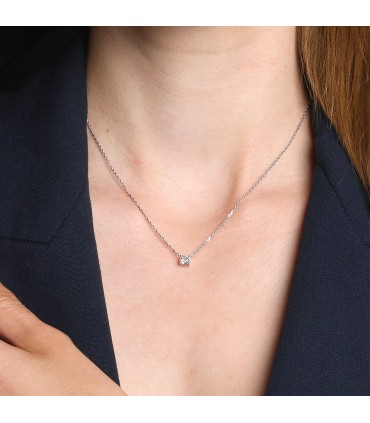 Collier or et diamant - Diamant 0,51 ct