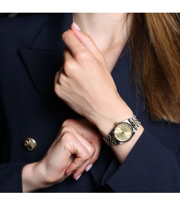 Rolex DateJust stainless steel and gold watch Circa 1994